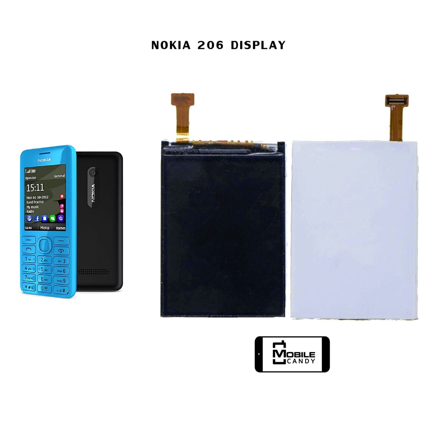 Nokia Asha 206 Original Display